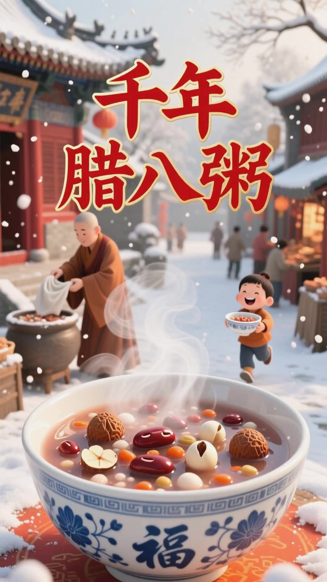 《腊八节的由来》，腊八粥也叫“福寿粥”、“福德粥”。大家腊八