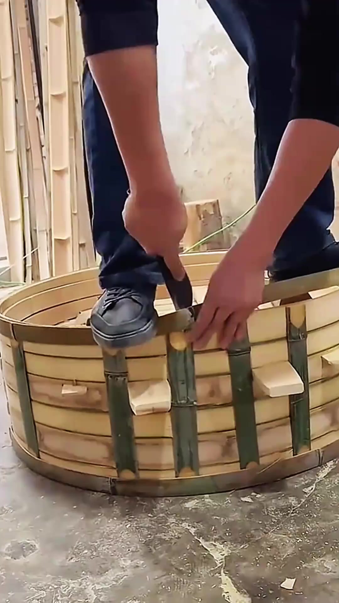 手工制作蒸包子笼屉