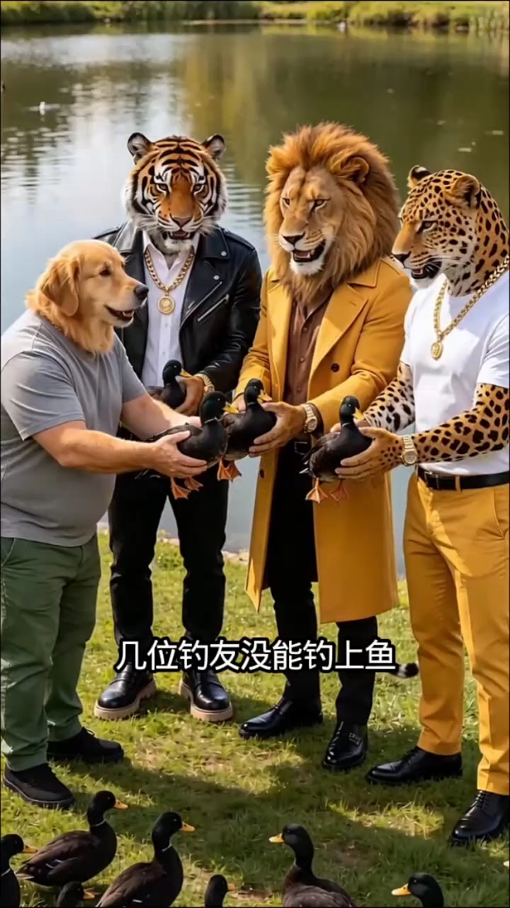 钓鱼300元一次，钓不到就送鸭，套路太绝了 #钓鱼翻车现场# #萌宠日常记录#