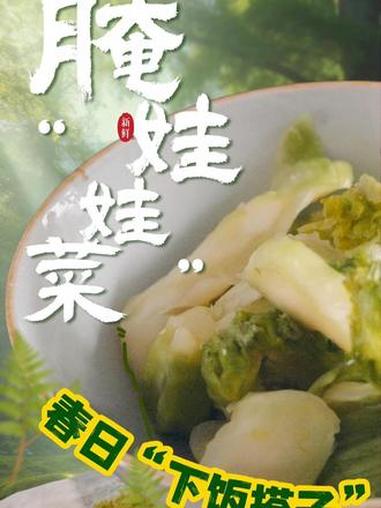 时令“娃娃菜”正当季,奉贤人家的缸里腌出春日“下饭搭子”。「通讯员:金妤昕」