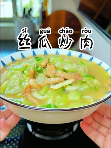 丝瓜炒肉 美食教程 家常菜 下饭菜 湘菜 丝瓜炒肉