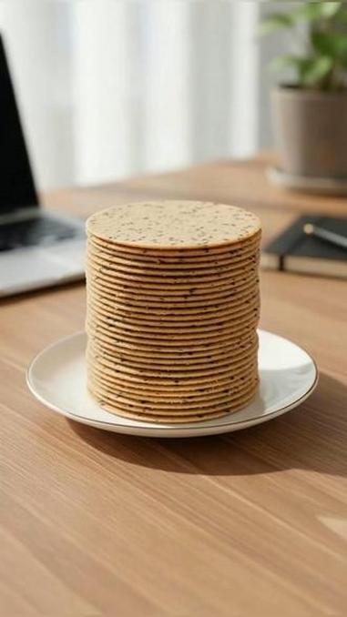 茯苓内金饼,一口酥脆解馋又健康!孩子不爱吃蔬菜水果?试试这款营养又好吃的小零食!#追剧小零