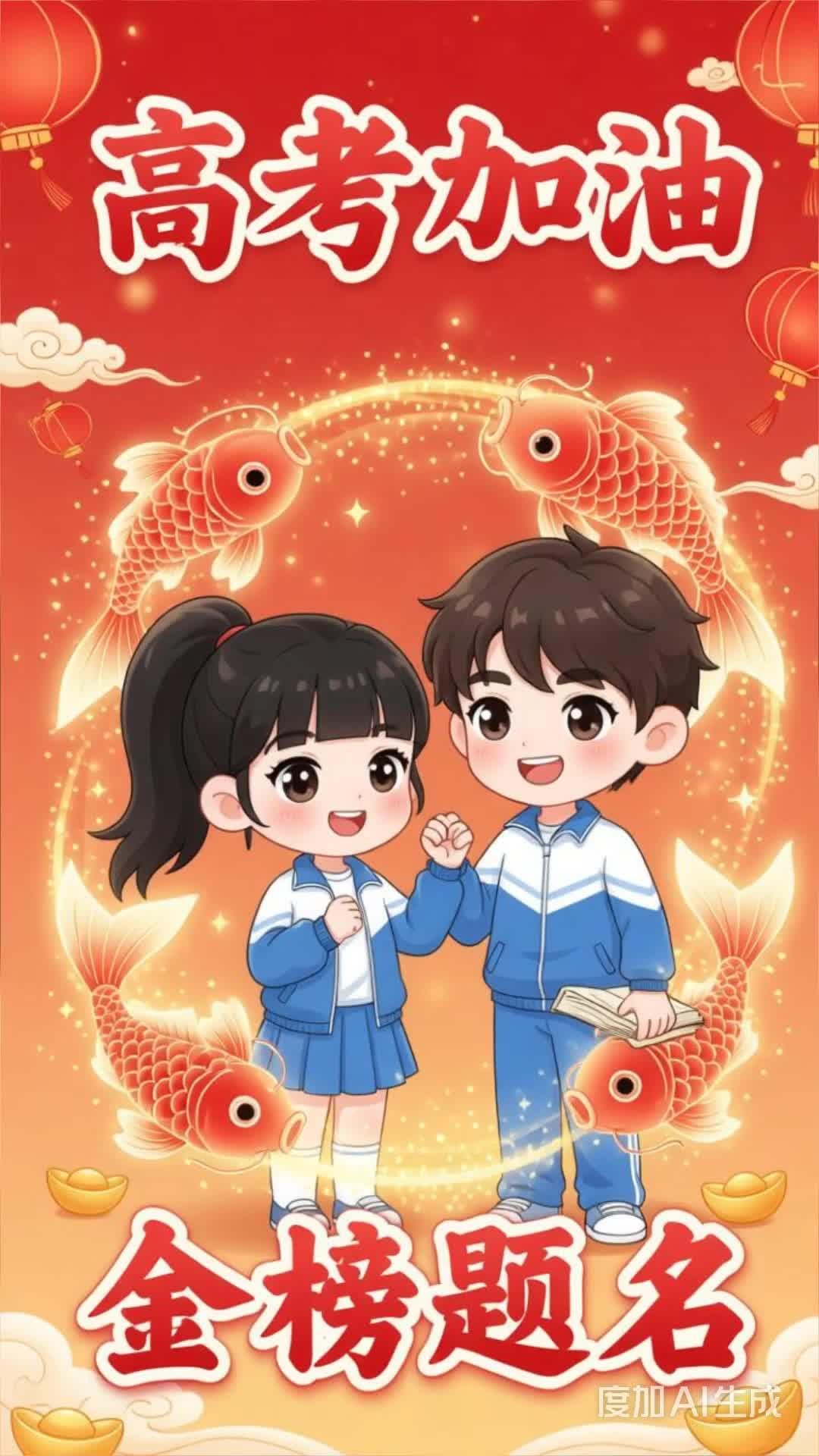 祝高考学子金榜题名、鲤跃龙门#花环少女出街记##夏日滤镜少女##甜妹头像yyds#
