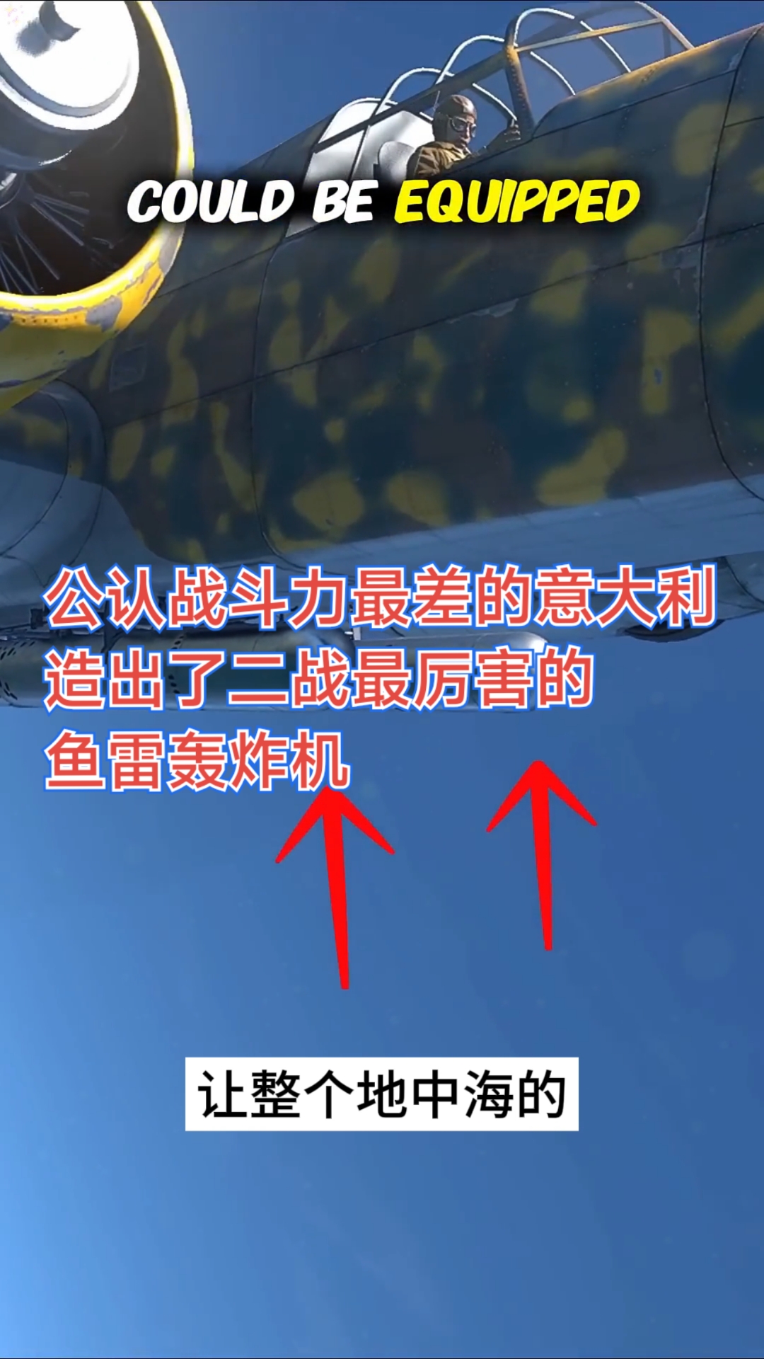 公认战斗力最差的意大利，造出了二战最厉害的鱼雷轰炸机