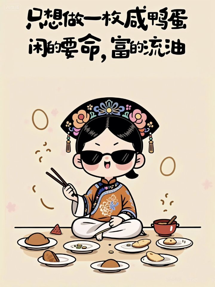 只想做一枚咸鸭蛋,闲的要命,富得流油