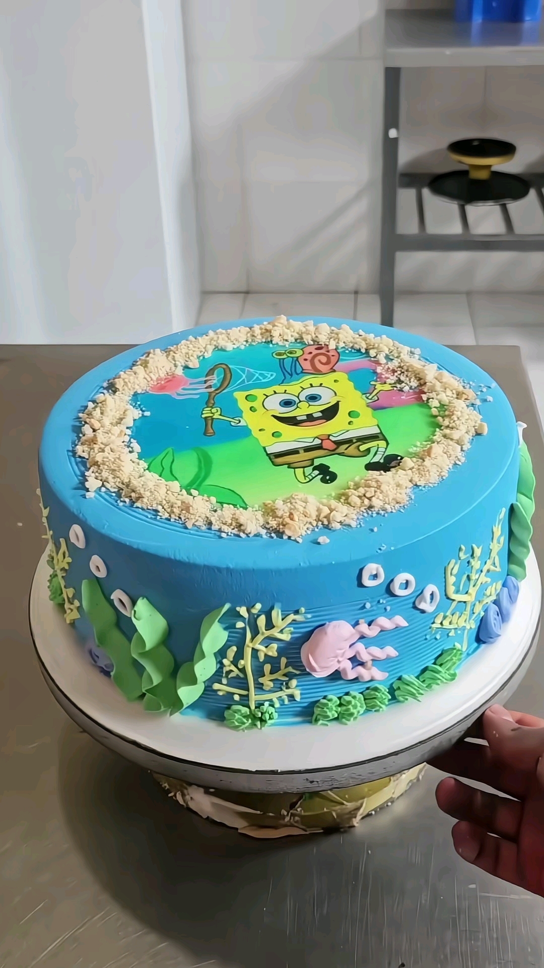 小朋友非常喜欢的卡通生日蛋糕，我终于学会了！