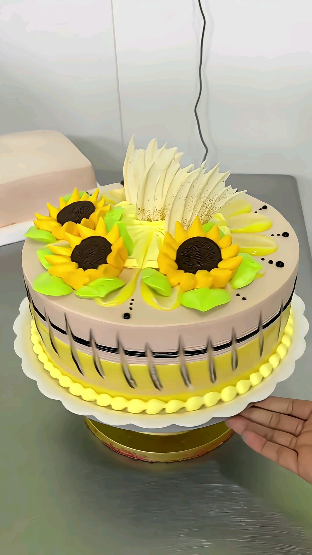 #榜单冲锋赛##奶油裱花##生日蛋糕制作# 送给老铁的生日蛋糕