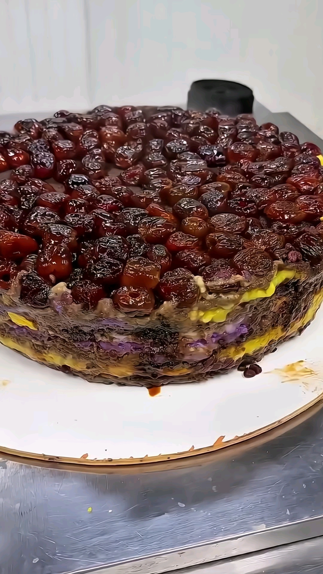 老式红糖年糕,已经好多年没有吃过了,还是很好吃!