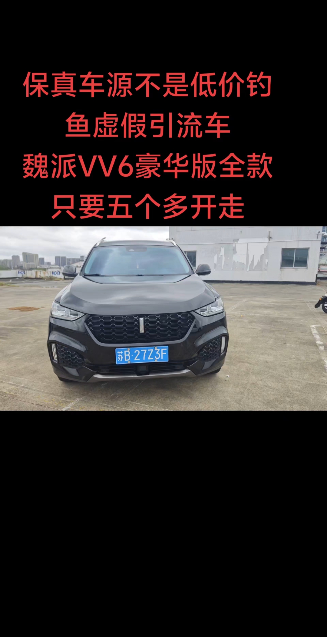 19年魏派VV6豪华版全款只要五个多划不划算