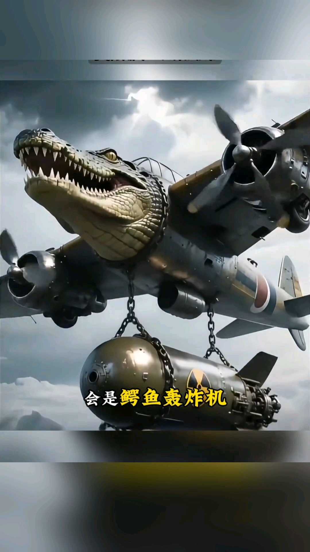 竟然合成了鳄鱼轰炸机