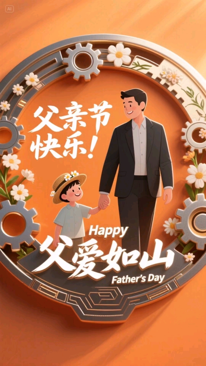 感恩父亲节,承蒙时光不弃,感恩一切给予,你陪我小,我陪你老!