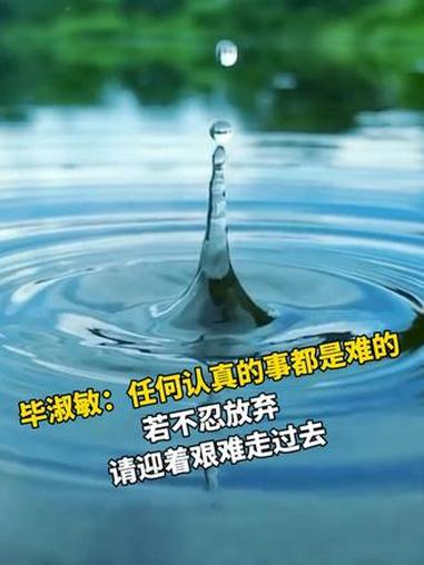 毕淑敏：任何认真的事都是难的，如果觉得太难，不做就好；但若不忍放弃，请迎着艰难走过去。#励