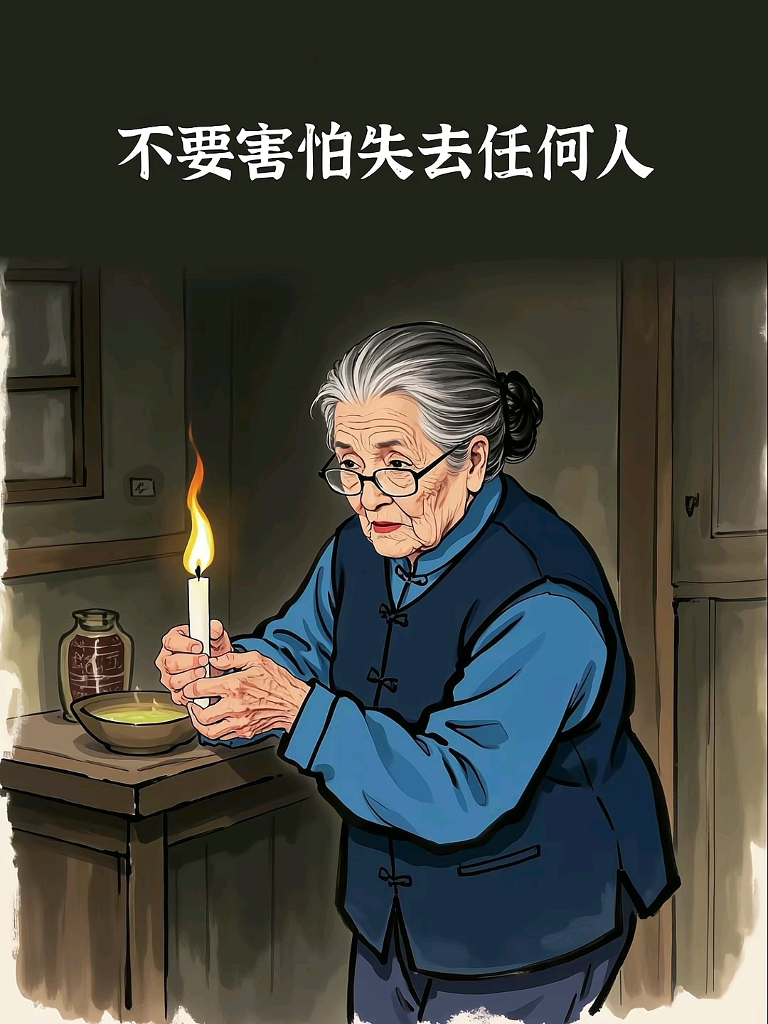不要害怕失去任何人。#治愈系#人生感悟#情感语录#治愈系插画
