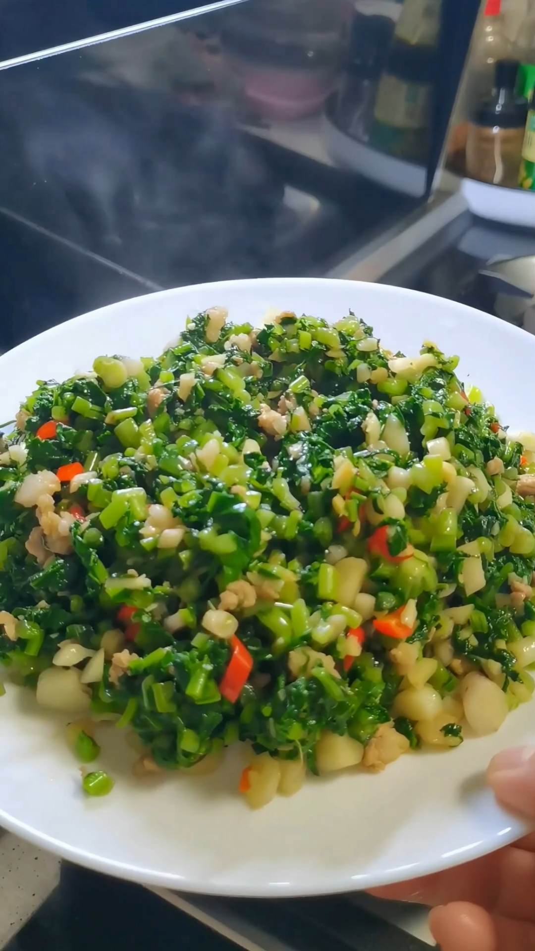 肉沫萝卜菜苗
