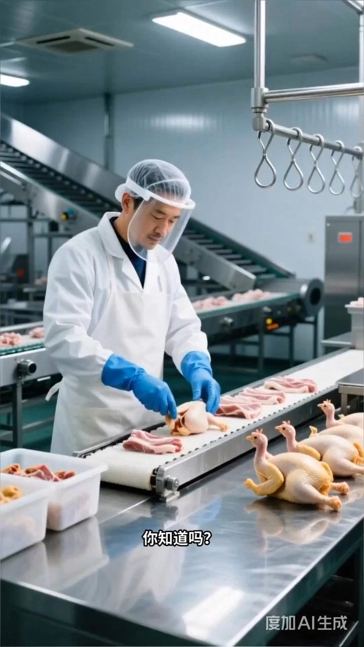 揭秘超市鸡肉分割术:从整鸡到货架的精细之旅