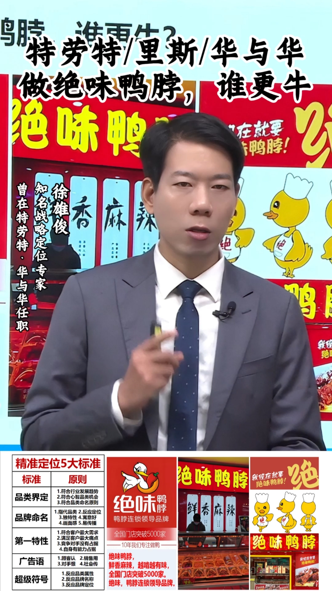 特劳特、里斯、华与华服务绝味鸭脖，谁更牛？#徐雄俊#精准定位