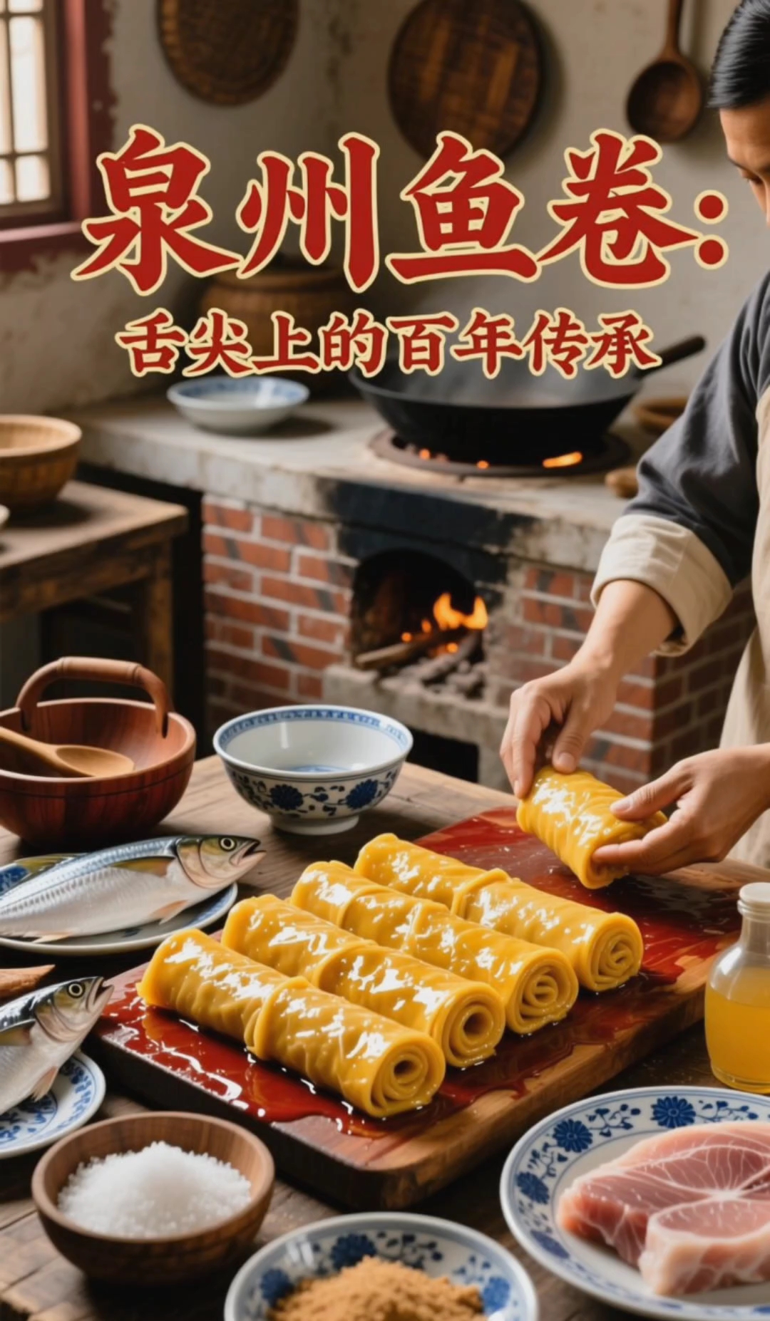 泉州鱼卷的制作过程