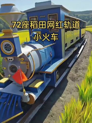 景区网红轨道小火车厂家量身定制,户外稻田72人有轨蒸汽小火车,主要适用于稻田画观光,采用全