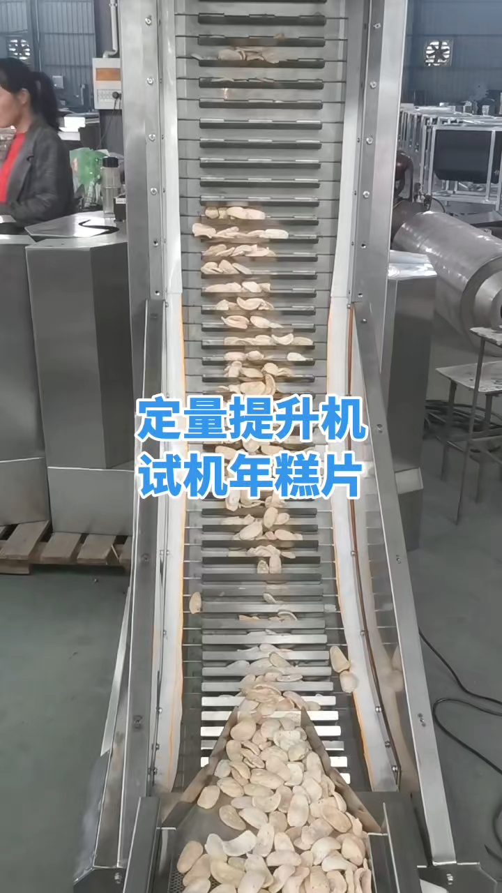定量提升机试机年糕片