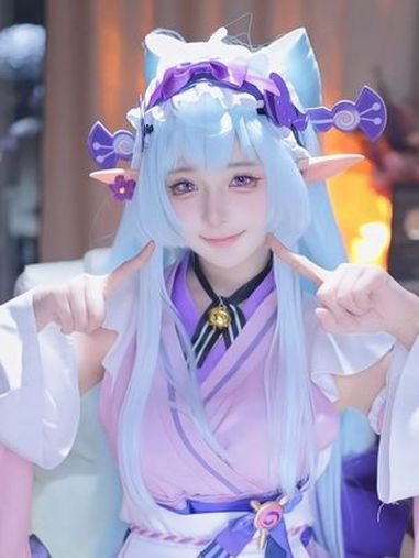 喵～cos 梦见月瑞希 原神