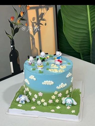 生日蛋糕裱花教程 人气蛋糕推荐 抖音网红蛋糕 蛋糕装饰 视频同款抹刀左下角