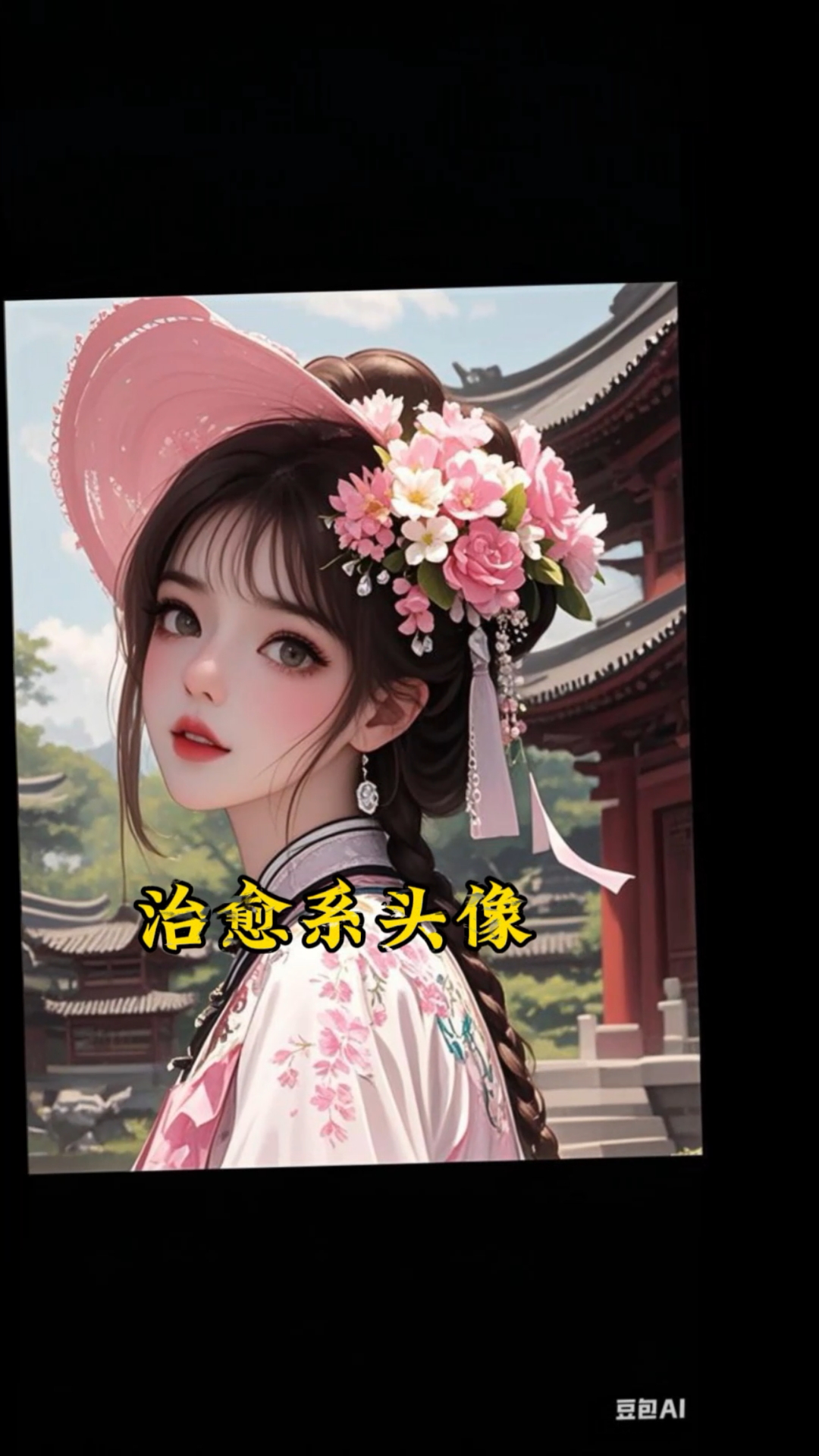 春日限定头像,帽子小姐姐超治愈的#女生头像#小众头像 #神仙