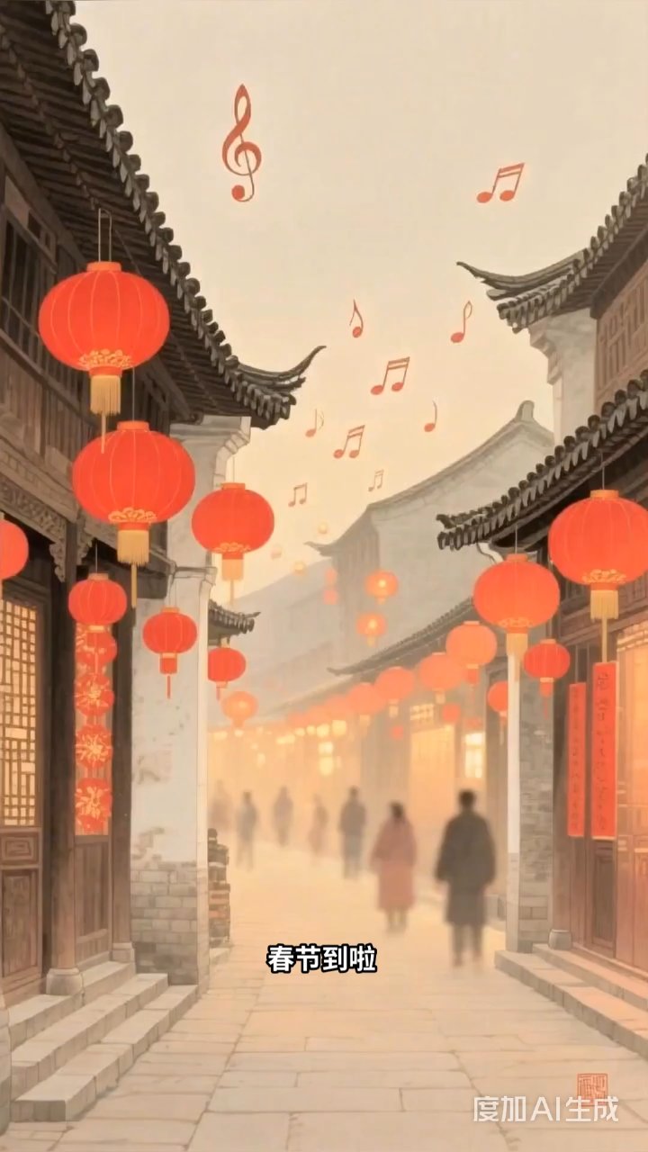 春节氛围拉满!红灯笼鞭炮声中传递新年祝福