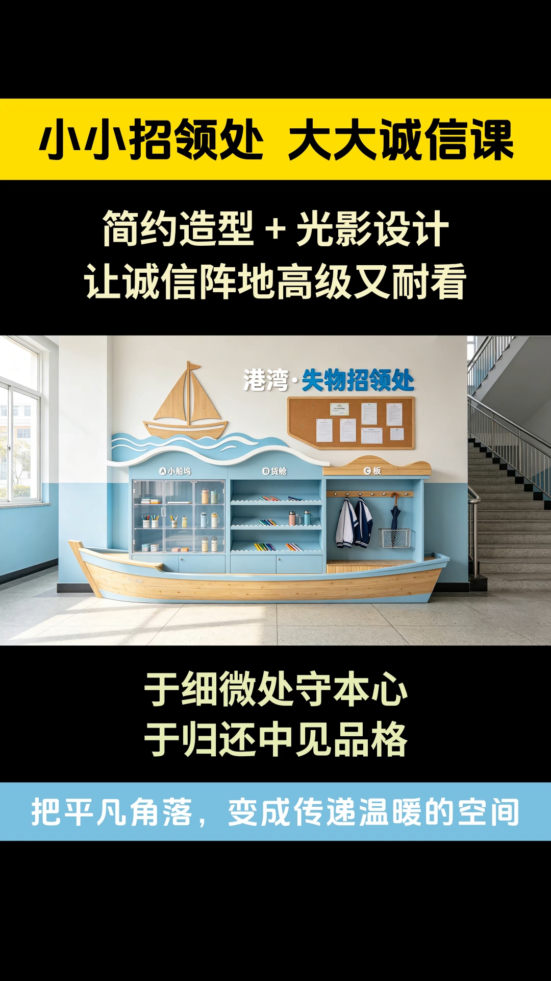 学校失物招领处设计#学校文化#学校失物招领处 #学校文化墙创意设计 #学校美陈 #校园景观