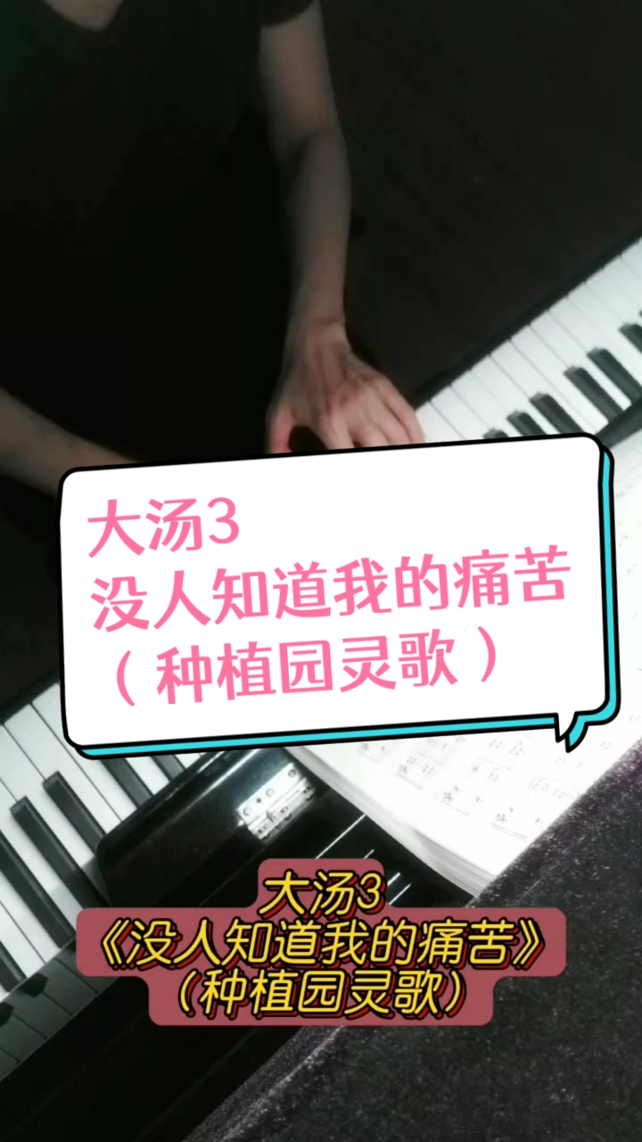 大汤3:《没人知道我的痛苦》(种植园灵歌)约翰·汤普森改编