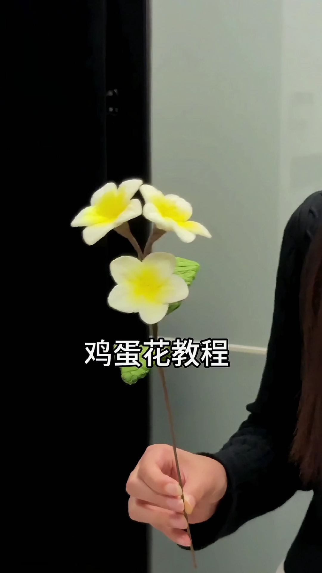 用扭棒扭出个鸡蛋花,超详细教程