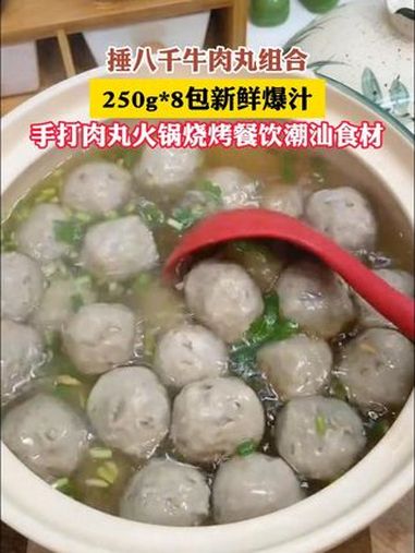 潮汕牛肉丸 正宗潮汕牛肉丸 美味可口 手打牛肉丸 口感好