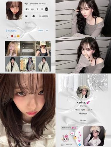 这种ins冷淡风属性图谁还不会做啊～个性桌面 春日桌面 aespa 小卡 手机桌面