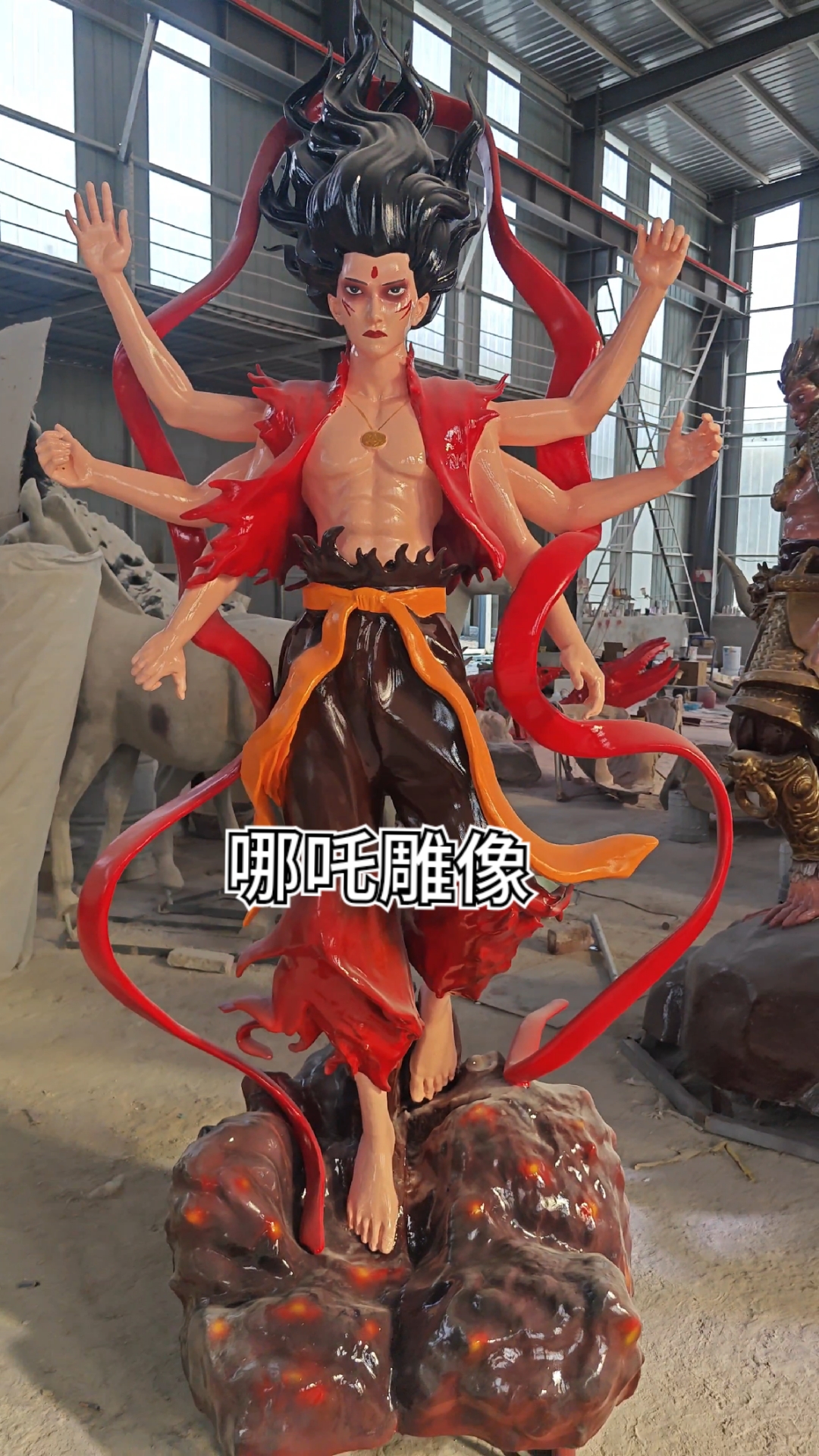哪吒 哪吒之魔童降世  雕塑定制 电影人物 卡通动漫人