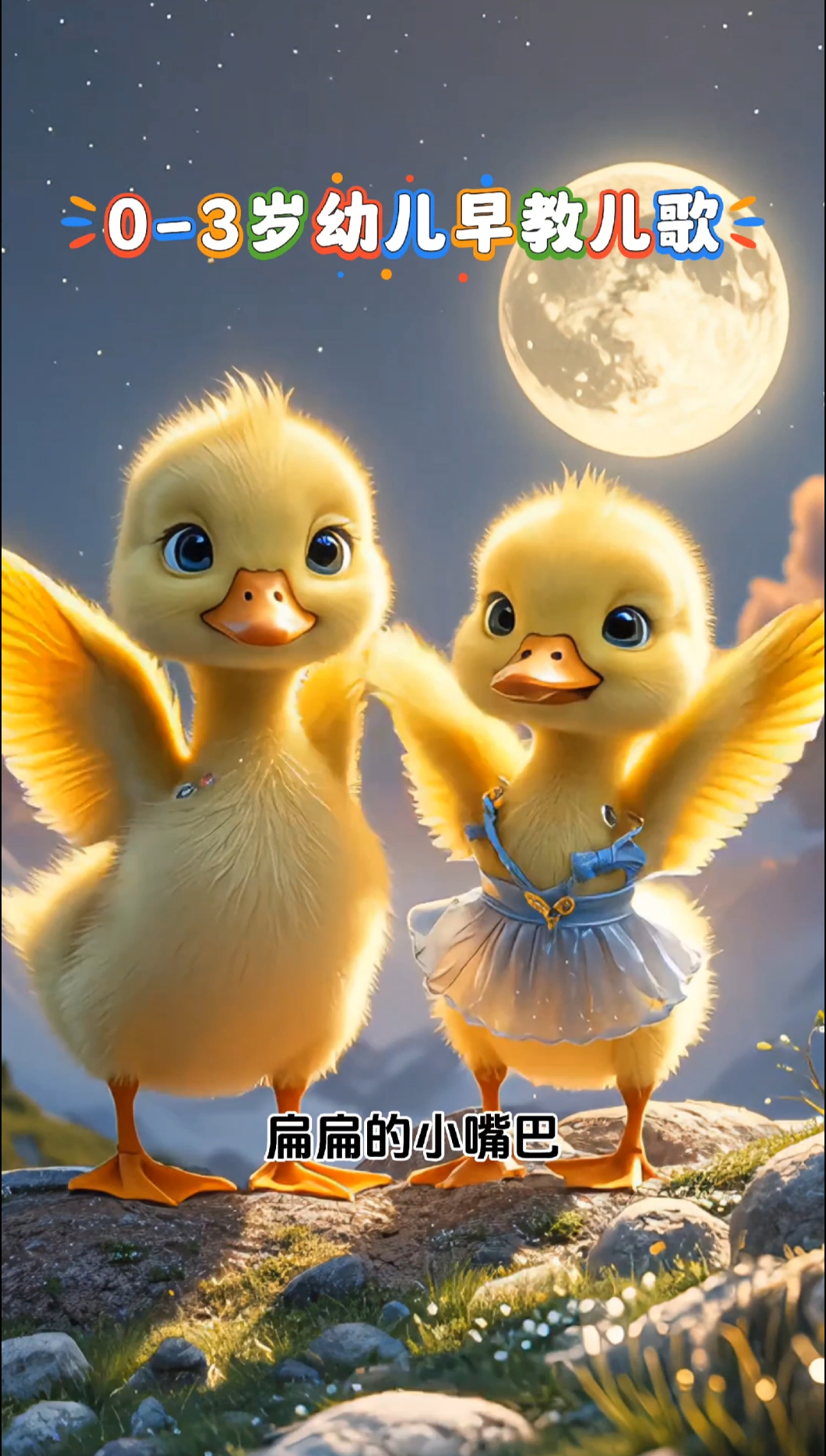 小鸭子嘎嘎嘎,扁扁的小嘴巴