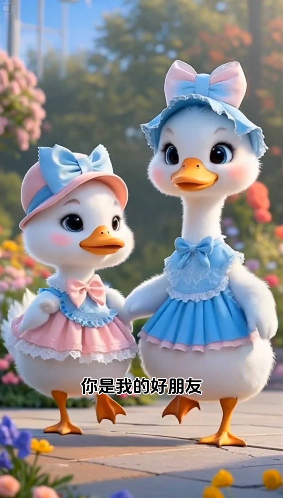 两只小鸭子找朋友儿歌