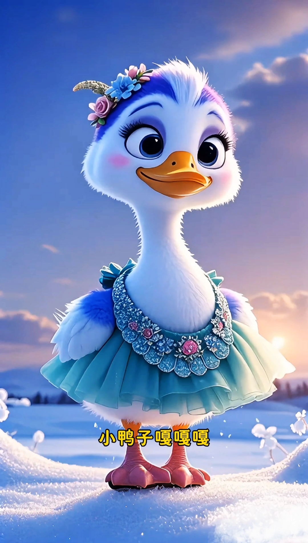 可爱漂亮的萌小鸭来了,太治愈了