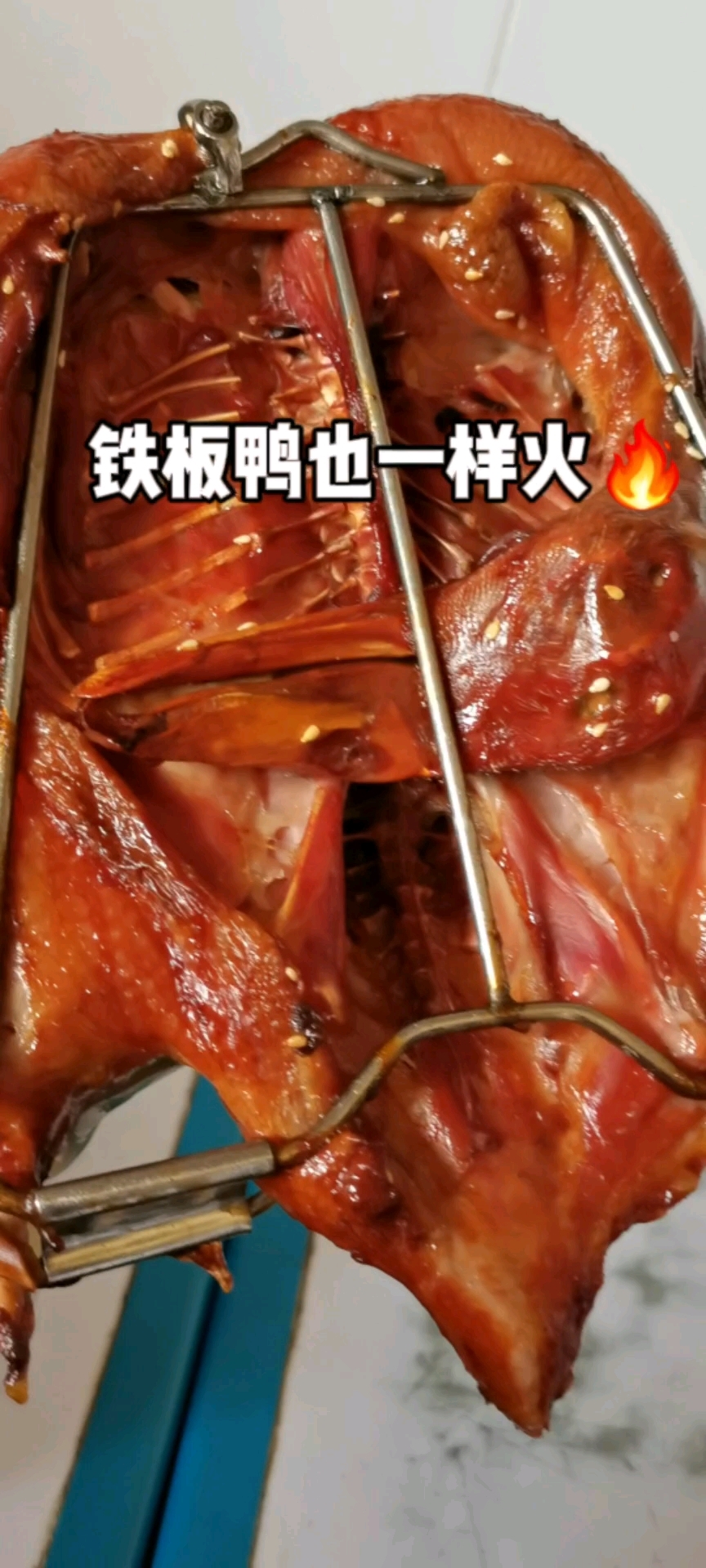 17年烤鸭专业店,铁板鸭一样火爆。