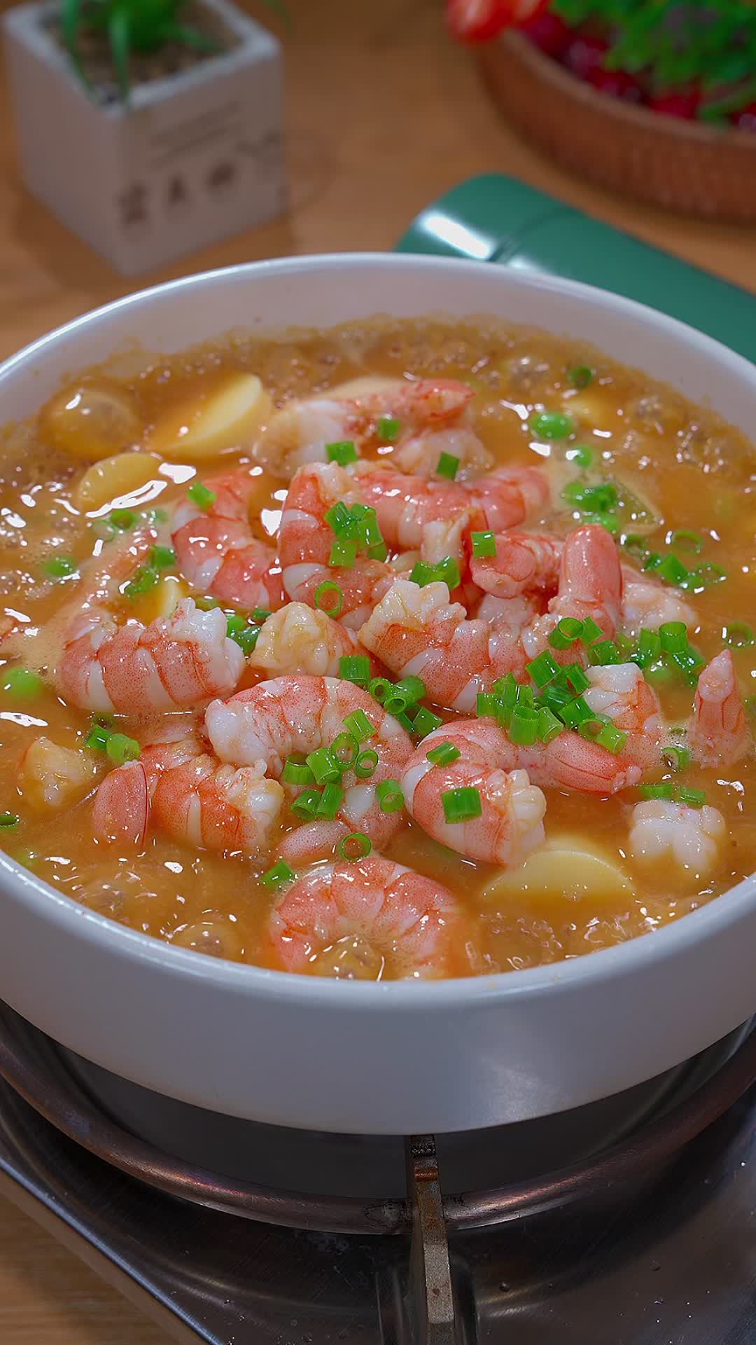 虾仁豆腐煲,鲜香浓郁,营养丰富