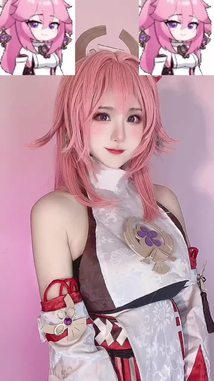 八重神子表情包真人版
