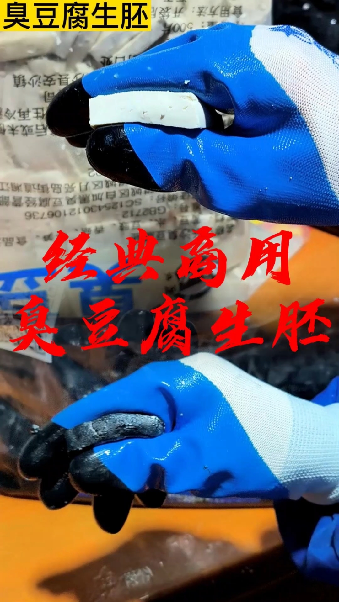 经典黑色臭豆腐生胚