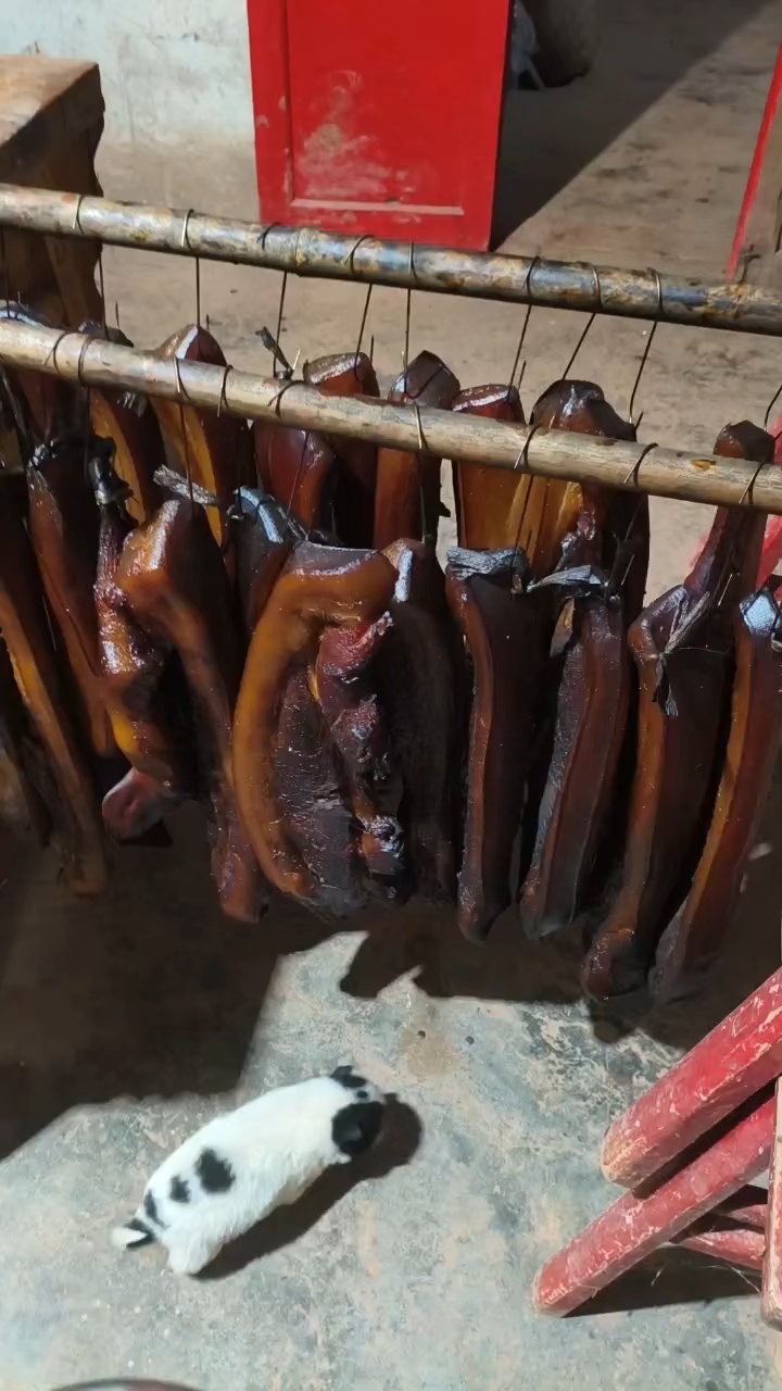 #烟熏腊肉#