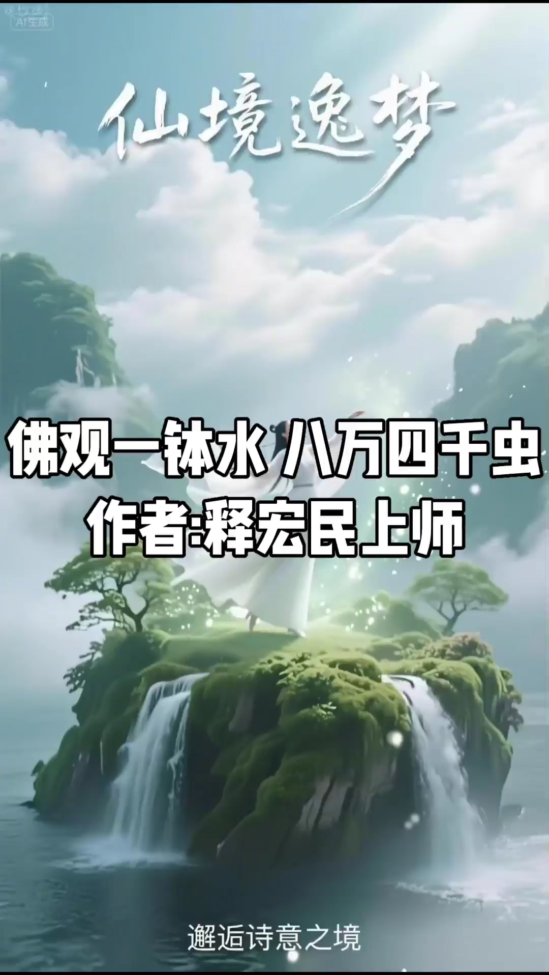 佛观一钵水 八万四千虫作者:释宏民上师