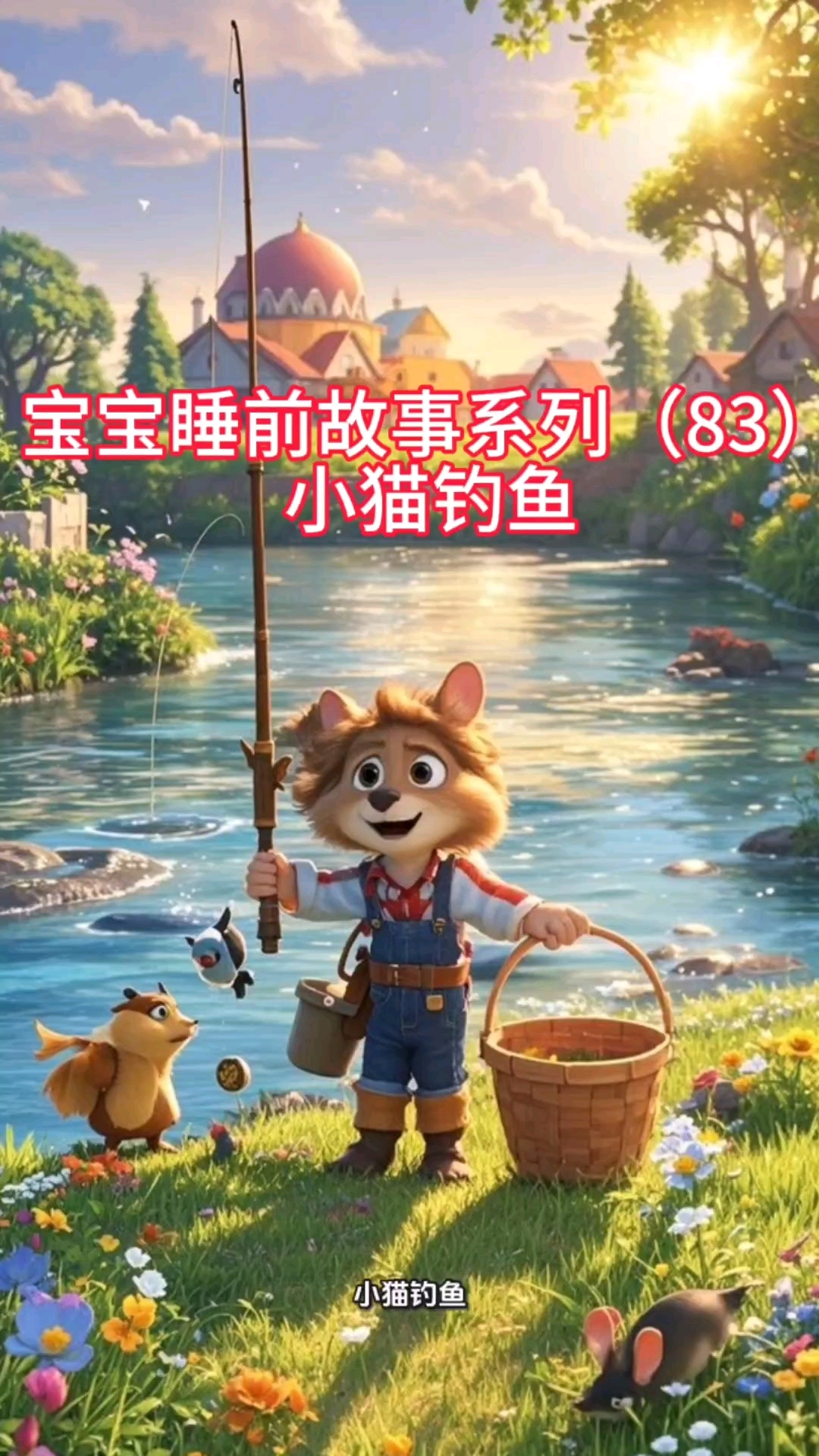宝宝睡前故事系列(83)小猫钓鱼