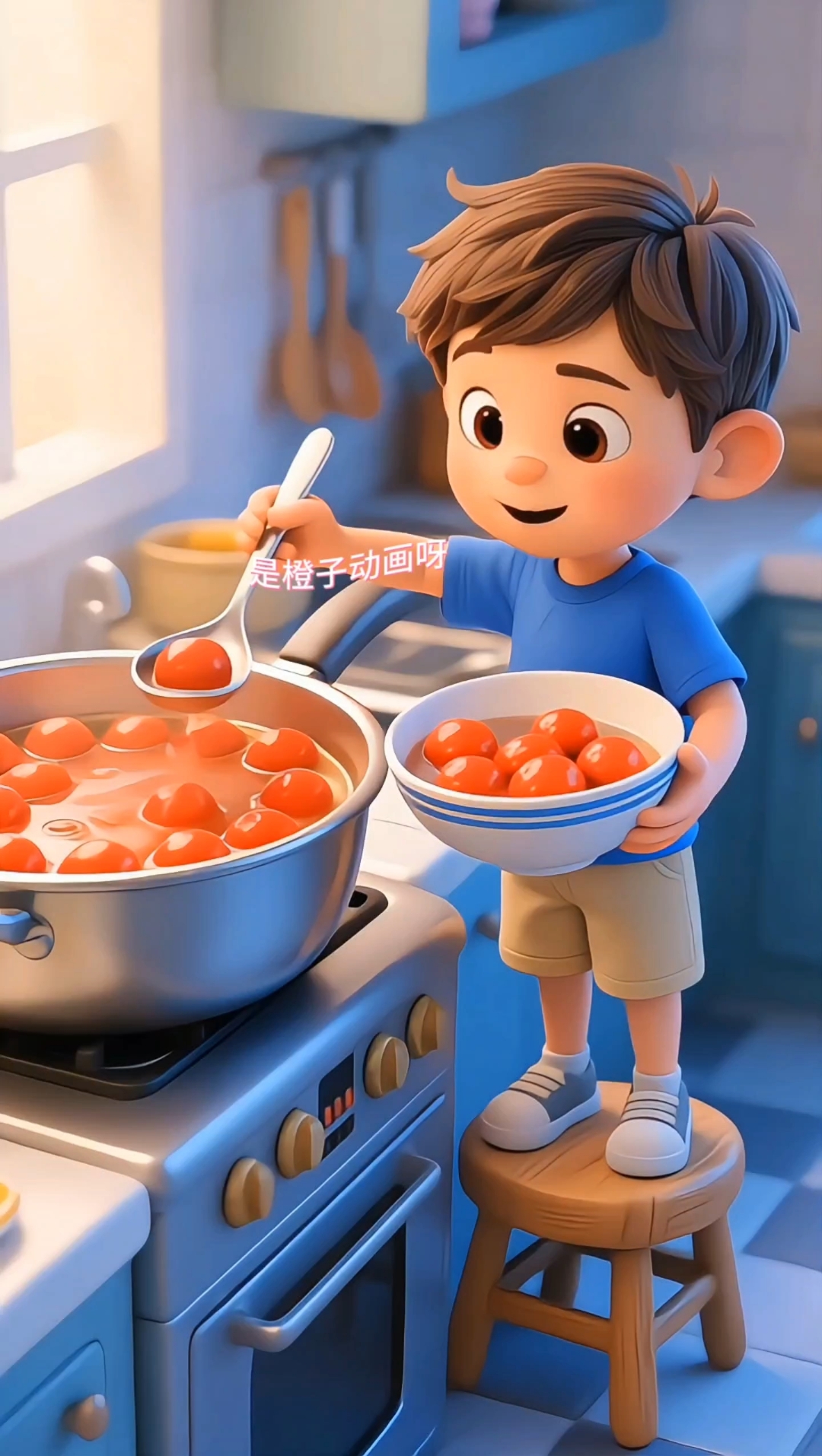 趣味动画之红色汤圆