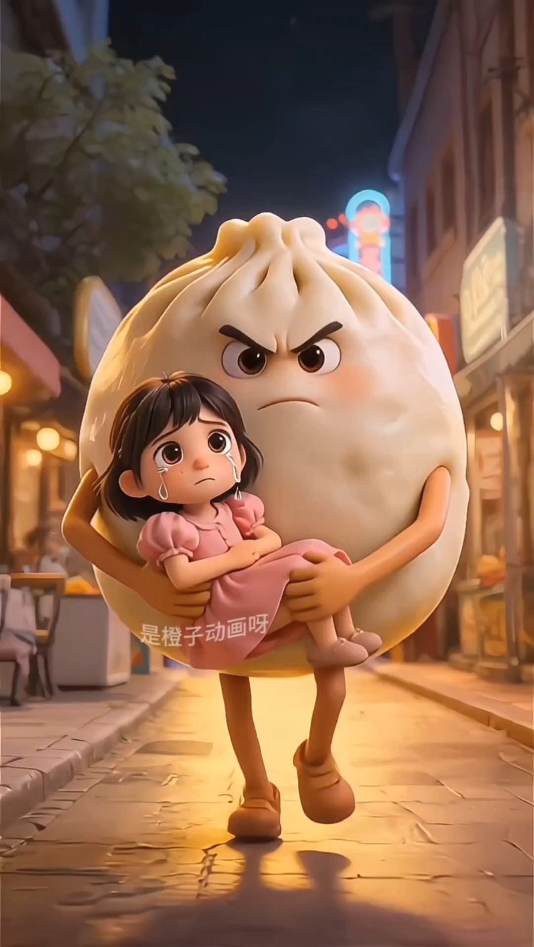 儿童动画小宝梦到妹妹被包子怪抓走了