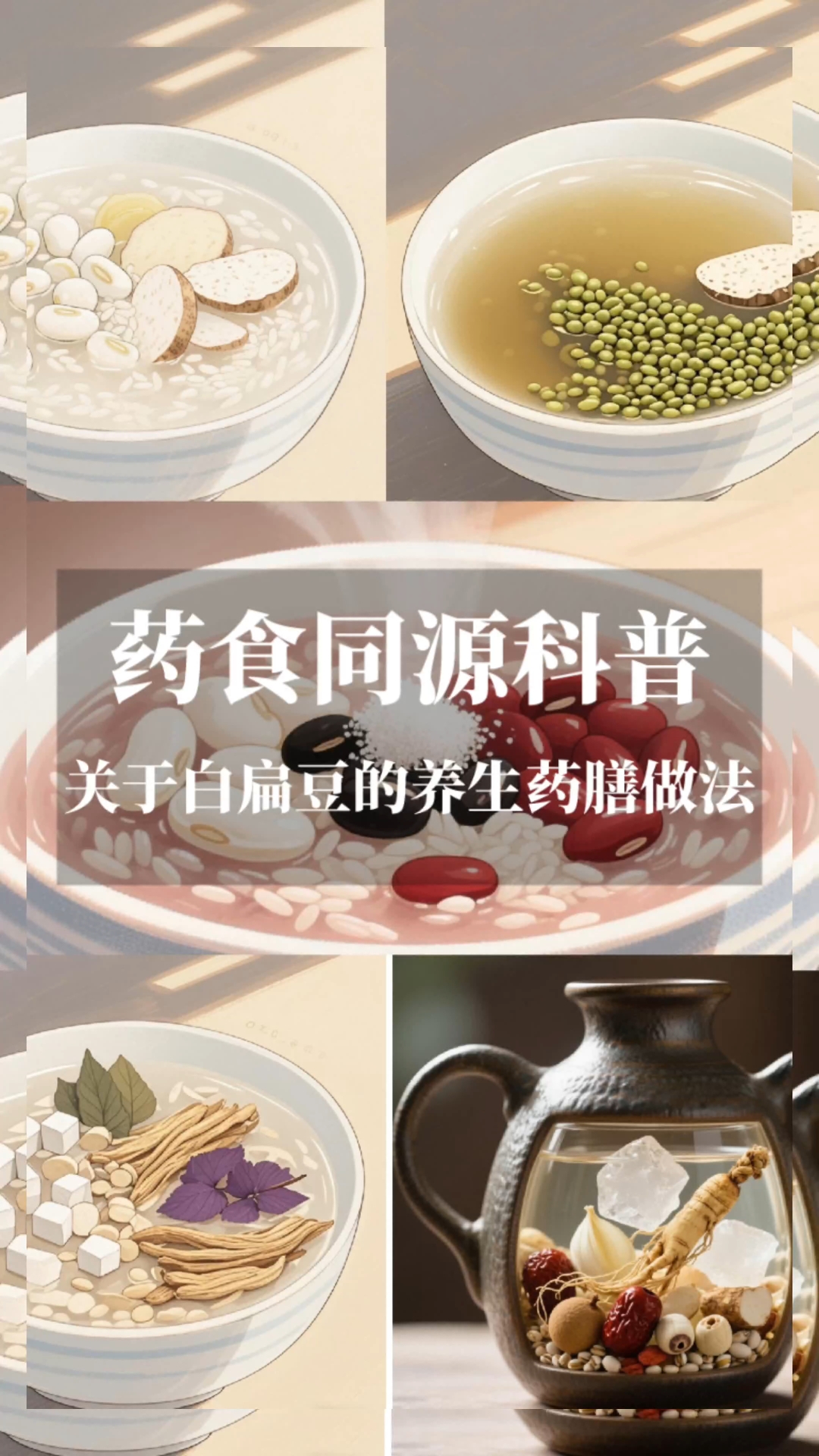 原来用白扁豆可以做这么多养生又美味的佳肴,您学会了吗?