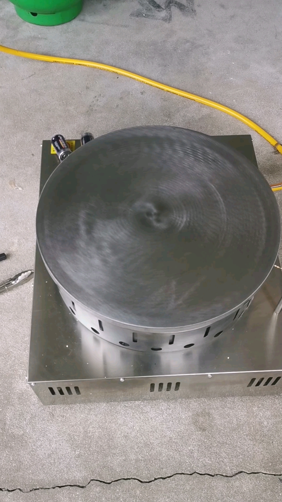 刚买的煎饼锅,45燃气型鏊子,开锅和养护