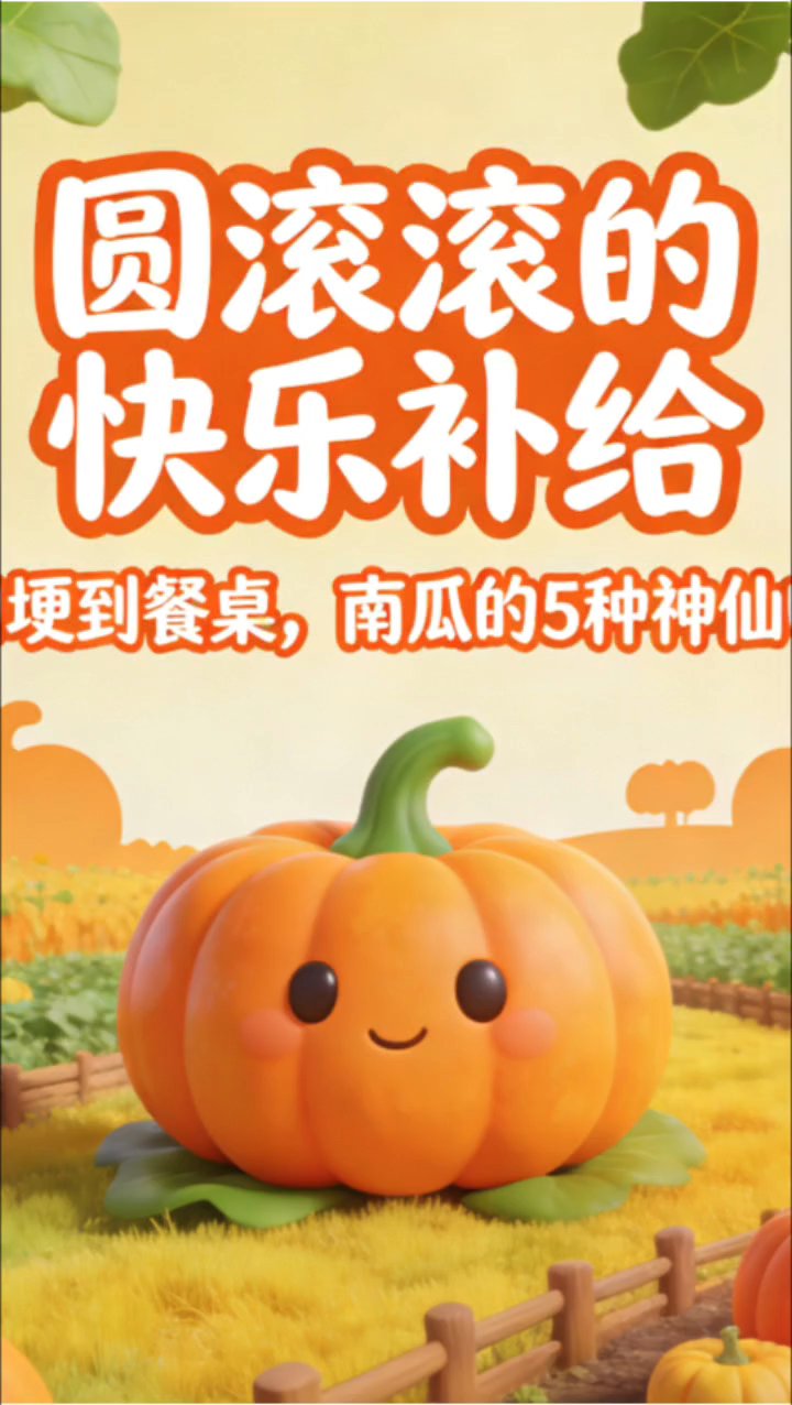 1.圆滚滚的南瓜来报到!和小米熬粥暖乎乎,和排骨炖肉香喷喷