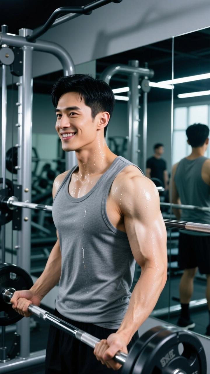 陈伟霆健身撩妹秀肌肉，眼神杀俘获向涵之#北京范儿#
