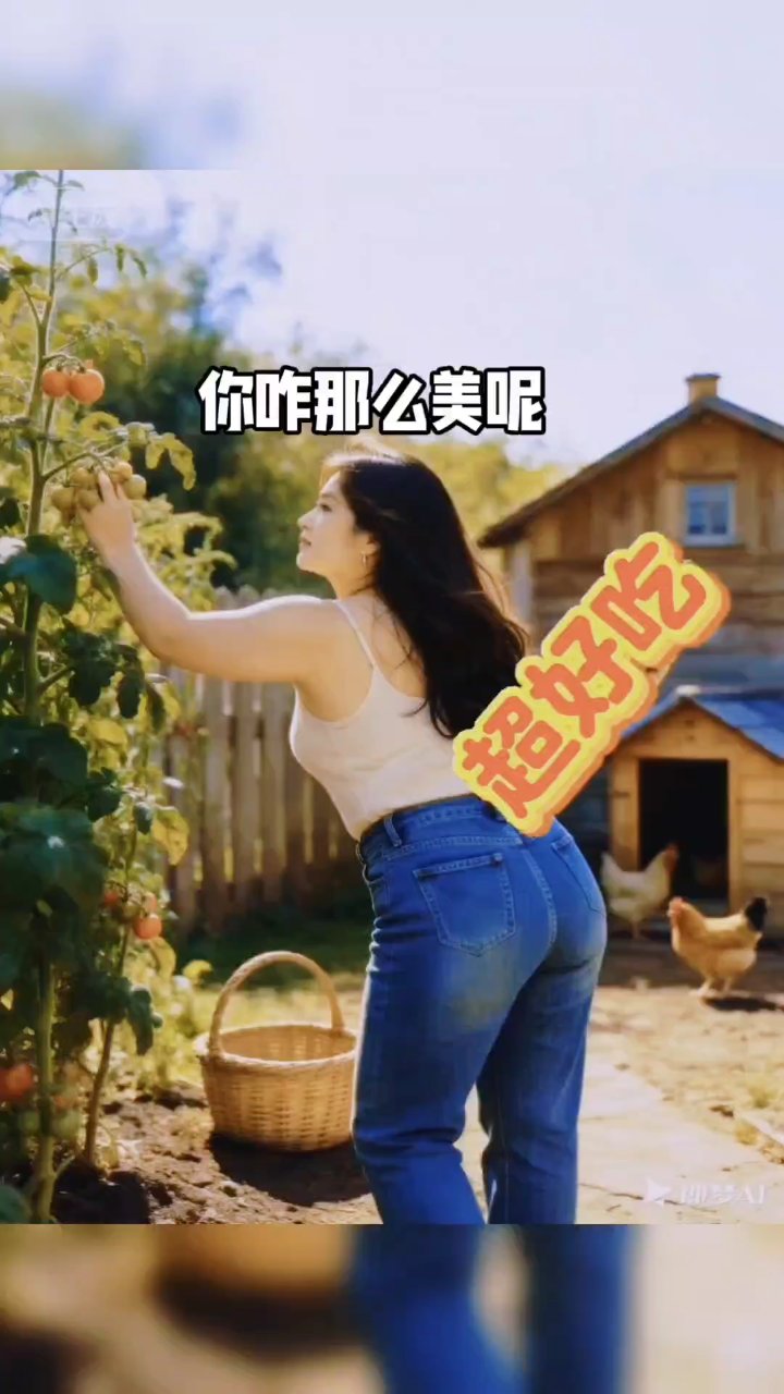 《你咋那么美》#田园生活短视频 #菜地小小姐上热门 #田园情话 #蔬菜园姑娘 #田园生活真